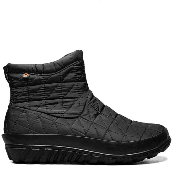 BOGS Black Snowy II Short Quilted Waterproof Boots Womens 10 NEW - Picture 3 of 13